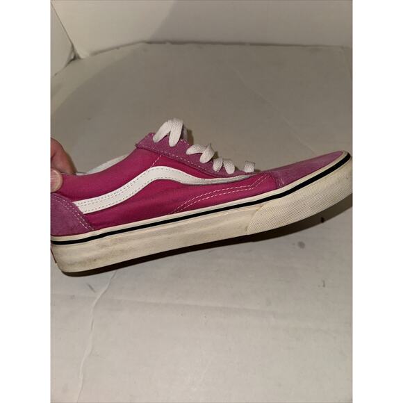 Unisex Vans Old Skool Classic Hot pink Pink White Womens 7.5 Mens 6 - Picture 6 of 10